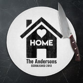 Aangepaste naam & datum Housewarming Home Snijplank