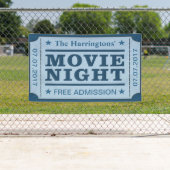 Aangepaste naam & datum "Movie Ticket" banner (Insitu)