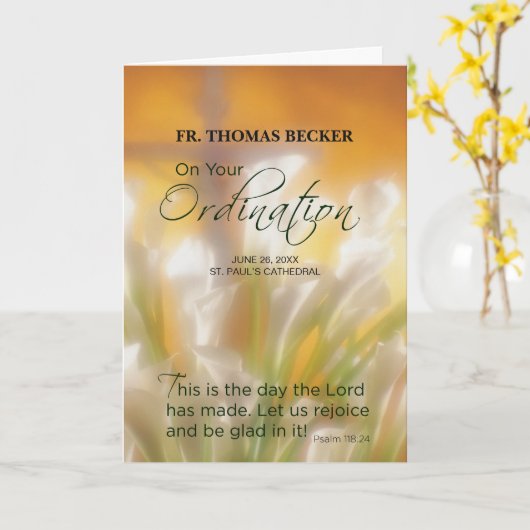 Aangepaste naam, datum, opdracht gefeliciteerd kaart (Gele Bloem)