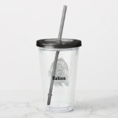 Aangepaste naam DEADMONTON tumblers Acryl Drinkbeker (Achterkant)