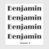 Aangepaste naam Decal Custom Times Four Sticker (Vel)