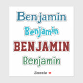 Aangepaste naam Decal Custom Times Four Sticker (Vel)