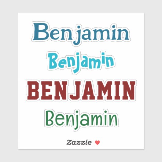 Aangepaste naam Decal Custom Times Four Sticker (Vel)