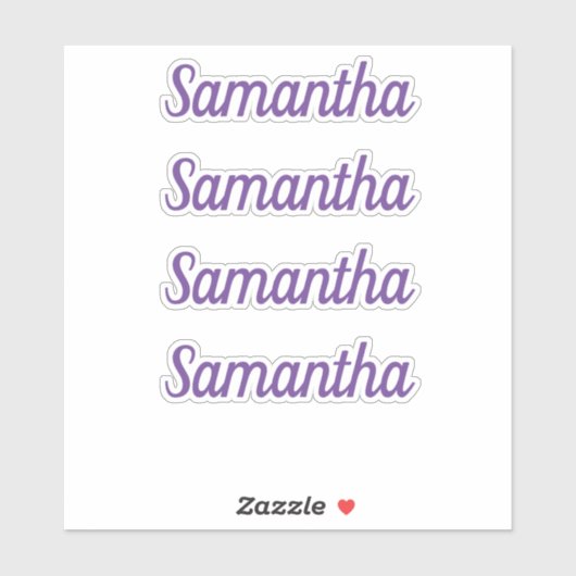 Aangepaste naam Decal Custom Times Four Sticker (Vel)