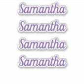 Aangepaste naam Decal Custom Times Four Sticker (Voorkant)