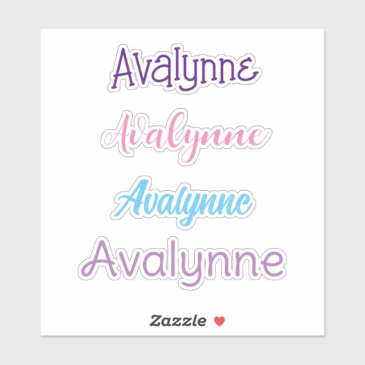 Aangepaste naam Decal Custom Times Four Sticker (Vel)