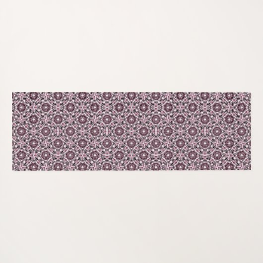Aangepaste Naam Deco Dusky Roos Cherry Blossom Man Yogamat (Achterkant (horizontaal))