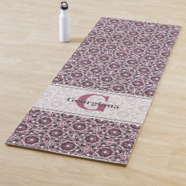 Aangepaste Naam Deco Dusky Roos Cherry Blossom Man Yogamat