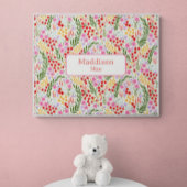 Aangepaste Naam Decor Kleurrijke Bloemen Kwekerij Poster