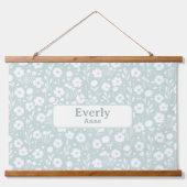  aangepaste naam Decor Nursery Girls Room Hangend Wandkleed (Voorkant)