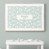  aangepaste naam Decor Nursery Girls Room Poster