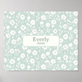  aangepaste naam Decor Nursery Girls Room Poster (Voorkant)