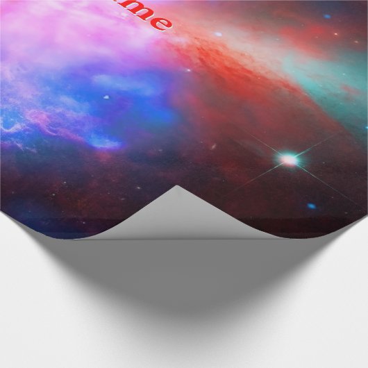 Aangepaste naam, Deep Space Phenomena Cigar Galaxy Cadeaupapier (Hoek)