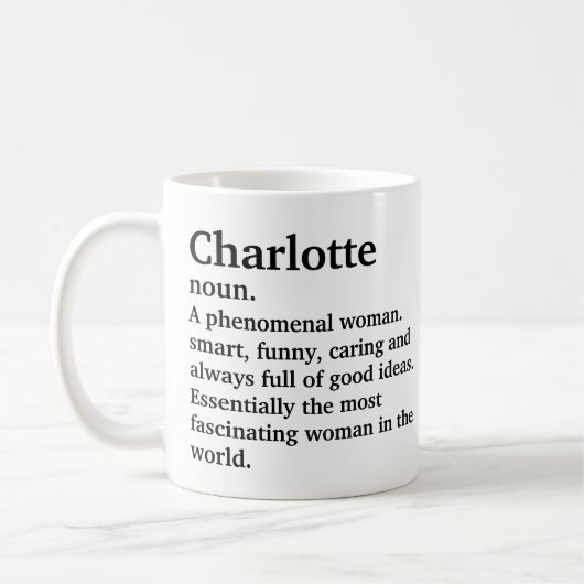 Aangepaste naam - Definitie Koffiemok (Links)