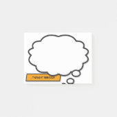 Aangepaste naam Denk Bubbel Pret Comic Book Post-it® Notes (Voorkant)