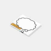 Aangepaste naam Denk Bubbel Pret Comic Book Post-it® Notes (Schuin)