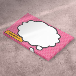 Aangepaste naam Denk bubbel Pret Retro stripboek Post-it® Notes
