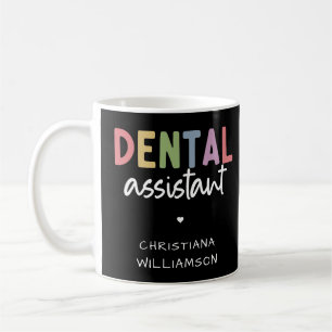 Aangepaste naam Dental Assistant Cadeau Koffiemok