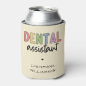 Aangepaste naam Dental Assistant Cadeaubon Blikjeskoeler (Blikje Voorkant)
