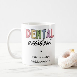 Aangepaste naam Dental Assistant Cadeaubon Koffiemok