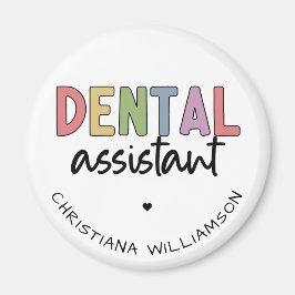 Aangepaste naam Dental Assistant Cadeaubon Magneet