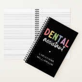 Aangepaste naam Dental Assistant Cadeaubon Notitieboek (Binnen)