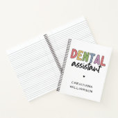 Aangepaste naam Dental Assistant Cadeaubon Notitieboek (Binnen)