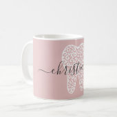 Aangepaste naam Dental Leopard Print Tooth Koffiemok (Voorkant links)