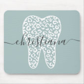 Aangepaste naam Dental Leopard Print Tooth Muismat (Voorkant)