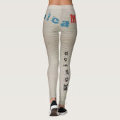 Aangepaste naam Desert Sand Leggings (Achterkant)