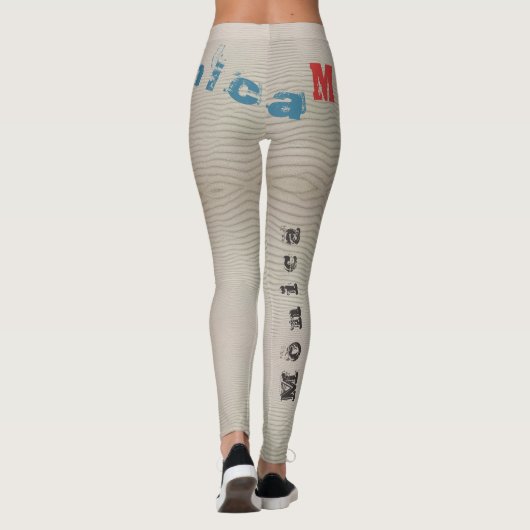 Aangepaste naam Desert Sand Leggings (Achterkant)