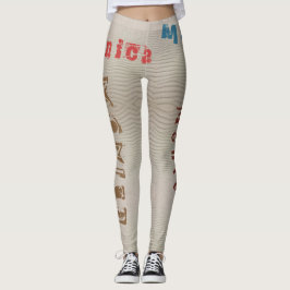Aangepaste naam Desert Sand Leggings