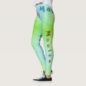 Aangepaste naam Desert Sand Workout Leggings (Links)