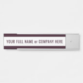 Aangepaste naam Deurteken Kies uw kleuren en lette Deurbordje (Voorkant)