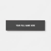 Aangepaste naam Deurteken met uw kleuren en letter