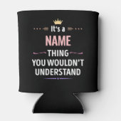 Aangepaste naam die je niet zou begrijpen blikjeskoeler (Achterkant)