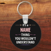 Aangepaste naam die je niet zou begrijpen sleutelhanger (Voorkant)