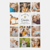 Aangepaste naam die we liefhebben van je opa Moder Theedoek (Verticaal)