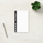 Aangepaste naam dierenarts gepersonaliseerd gelini post-it® notes (Kantoor)