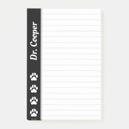 Aangepaste Naam Dierenarts Gepersonaliseerde Lined Post-it® Notes