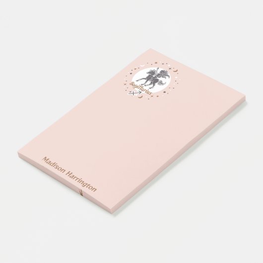 Aangepaste Naam Dierenriem Teken Boogschutter Post-it® Notes (Schuin)