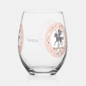 Aangepaste Naam Dierenriem Teken Boogschutter Wijnglas Zonder Voet (Rechts)