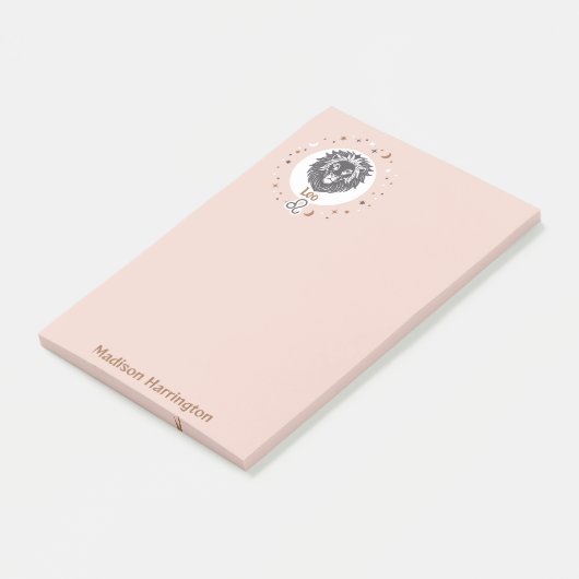 Aangepaste naam Dierenriem Teken Leo Post-it® Notes (Schuin)