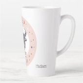 Aangepaste naam Dierenriem Teken Stier Latte Mok (Rechts)