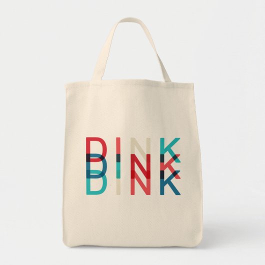 Aangepaste naam Dink Gepersonaliseerd Pickleball-s Tote Bag (Voorkant)