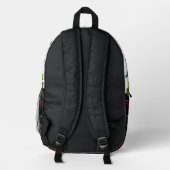 Aangepaste naam Dinosaur Boy's Rainbow Backpack Bedrukte Rugzak (Achterkant)