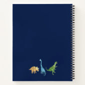 Aangepaste naam Dinosaurussen in kleur Notitieboek (Achterkant)