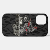 Aangepaste naam Dirt Bike Rider Motocross Racing Case-Mate iPhone Case (Achterkant (horizontaal))