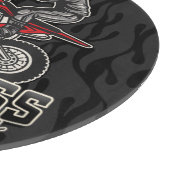 Aangepaste naam Dirt Bike Rider Motocross Racing Snijplank (Hoek)