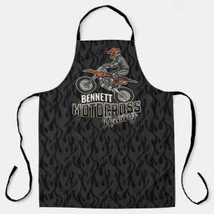 Aangepaste naam Dirt Bike Rijder Motocross Racen Schort